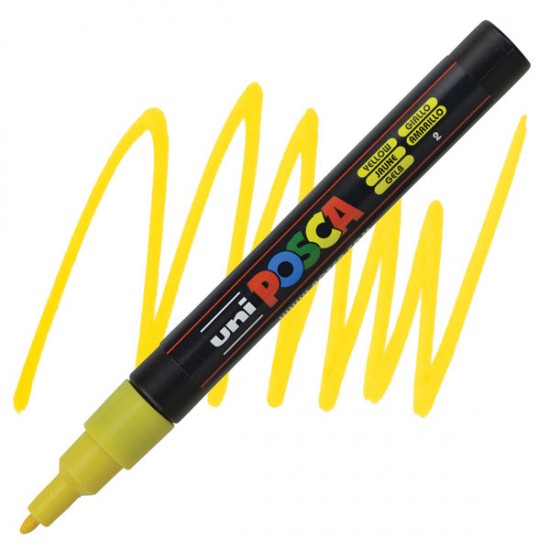 ΜΑΡΚΑΔΟΡΟΣ POSCA PC-3M ΚΙΤΡΙΝΟ
